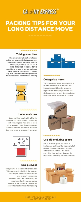Packing Tips for Your Long Distance Move