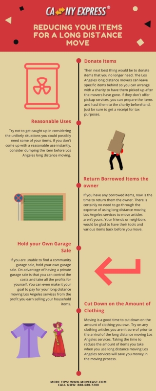 Reducing Your Items for a Long Distance Move