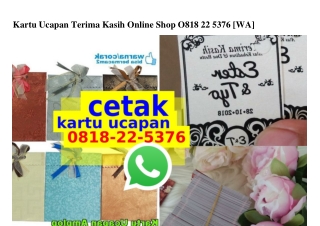 Kartu Ucapan Terima Kasih Online Shop Ö818_22_5376[wa]