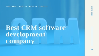 CRM Software Development Company in Bangalore, India