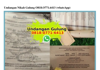 Undangan Nikah Gulung 0818_0771_6413[wa]