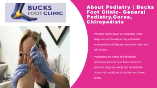 Best Foot Care Clinic in Beaconsfield | Bucks Foot Clinic