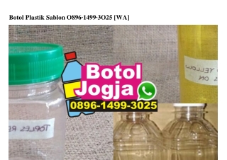 Botol Plastik Sablon O896-1499-3O25[wa]