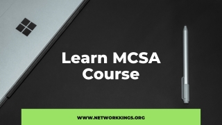 Learn MCSA Course from Network Kings