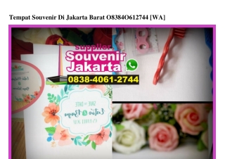 Tempat Souvenir Di Jakarta Barat 0838•406I•2744[wa]