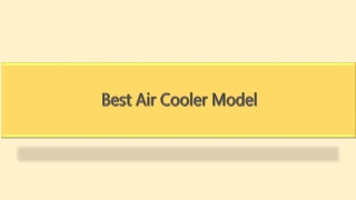 Best Air Cooler Model