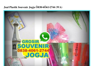 Jual Plastik Souvenir Jogja 0838–4061–2744[wa]