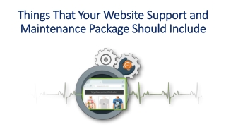 Things That Your Website Support and Maintenance Package Should Include