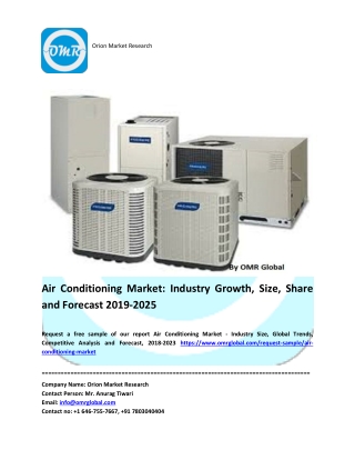 Air Conditioning Market Research, Industry Growth, Market Size, Share and Forecast 2018-2023