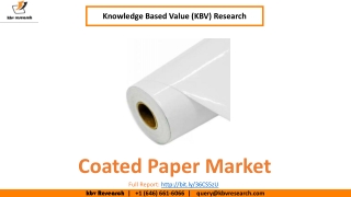 Coated Paper Market Size- KBV Research