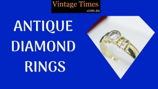 A Very Beautiful Antique Diamond Rings - VintageTimes