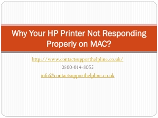 Why Your HP Printer Not Responding Properly on MAC