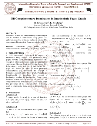 Nil Complementary Domination in Intutionistic Fuzzy Graph