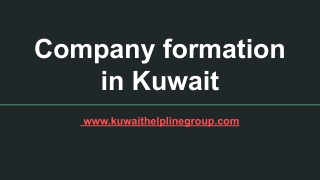 Company formation in Kuwait