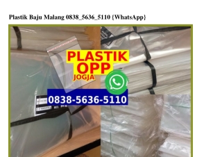 Plastik Baju Malang O838•5636•511O[wa]