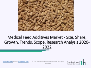 Medical Feed Additives Market Size, Future Outlook, Trends And Insights Till 2022