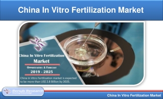 China In Vitro Fertilization market will be US$ 2.8 Billion by 2025