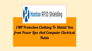 EMF Protection Clothing To Shield You from Power Line And Computer Electrical Fields