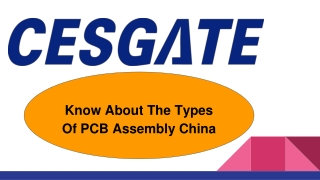 Know About The Types Of PCB Assembly China