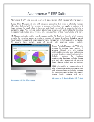 Acommerce ® ERP Suite