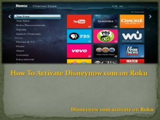 How To Activate Disneynow com  on Roku