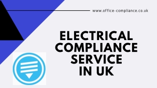 Electrical Compliance Company | Office Compliance Management