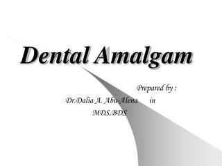 Dental Amalgam