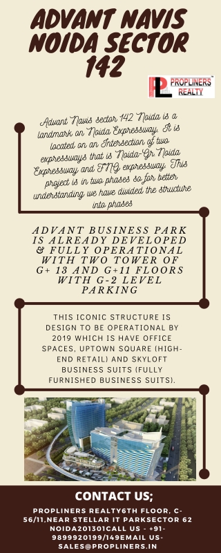 Advant Navis Business Park Noida Sector 142 - 9899920199