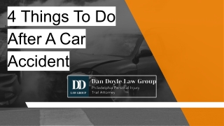 4 Things To Do After A Car Accident