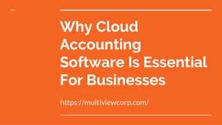 Why Cloud Accounting Software Is Essential For Businesses