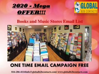 Books and Music Stores Email data