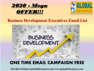Business Development Executives Email data