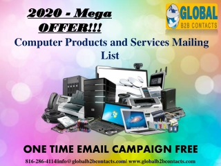 Computer Products and Services Mailing data