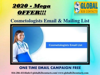 Cosmetologists Email & Mailing data