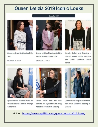 Queen Letizia 2019 Looks