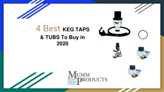 4 Best KEG TAPS & TUBS To Buy in 2020