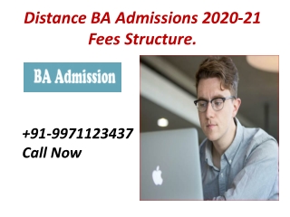 Distance BA Admissions 2020-21 Fees Structure.9971123437
