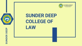 Top BA LLB Colleges in Ghaziabad - Sunder Deep College of Law  