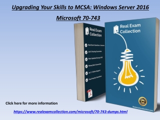 (PDF) New 70-743 PDF Dumps - Realexamcollection