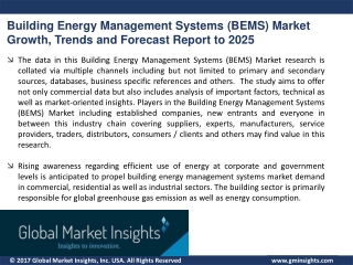 Building Energy Management Systems (BEMS) Market Study by Analysis of Leading Players over 2019 – 2025