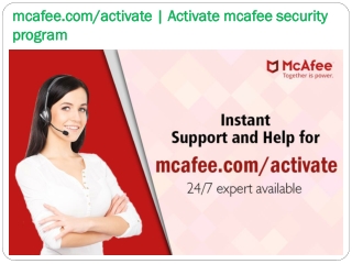 mcafee.com/activate | Activate mcafee security program