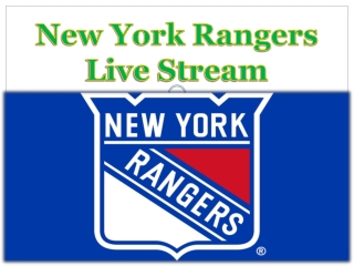 New York Rangers Live Stream