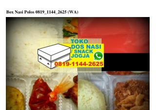 Box Nasi Polos O819·1144·2625[wa]