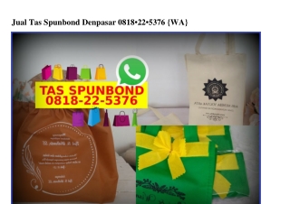 Jual Tas Spunbond Denpasar 0818~22~5376[wa]