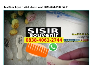 Jual Sisir Lipat Switchblade Comb 0838·4061·2744[wa]