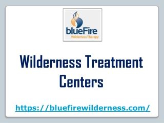 Wilderness Treatment Centers - bluefirewilderness.com