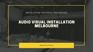 Audio visual Installation Melbourne