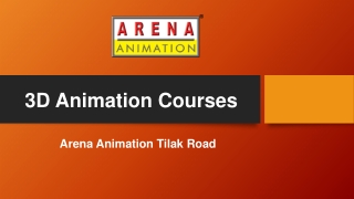 3D Animation Courses - Arena Animation Tilak Road