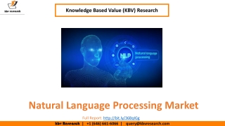 Natural Language Processing Market Size- KBV Research