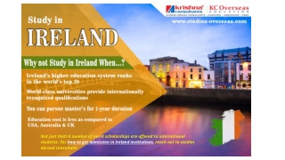 Why Study in Ireland ?
